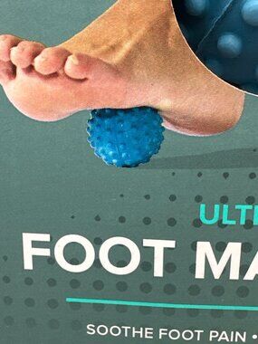 Ultimate Foot Massager Ball Releases Tightness Blue